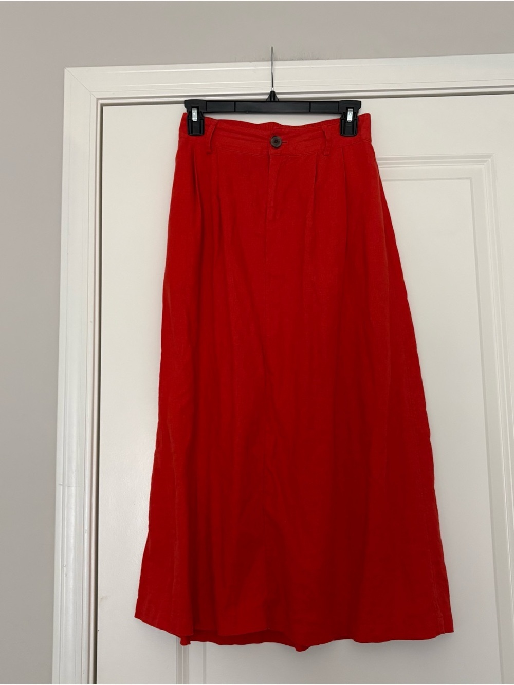 A New Day Women’s Red/Orange High-Waist A-Line Maxi Skirt